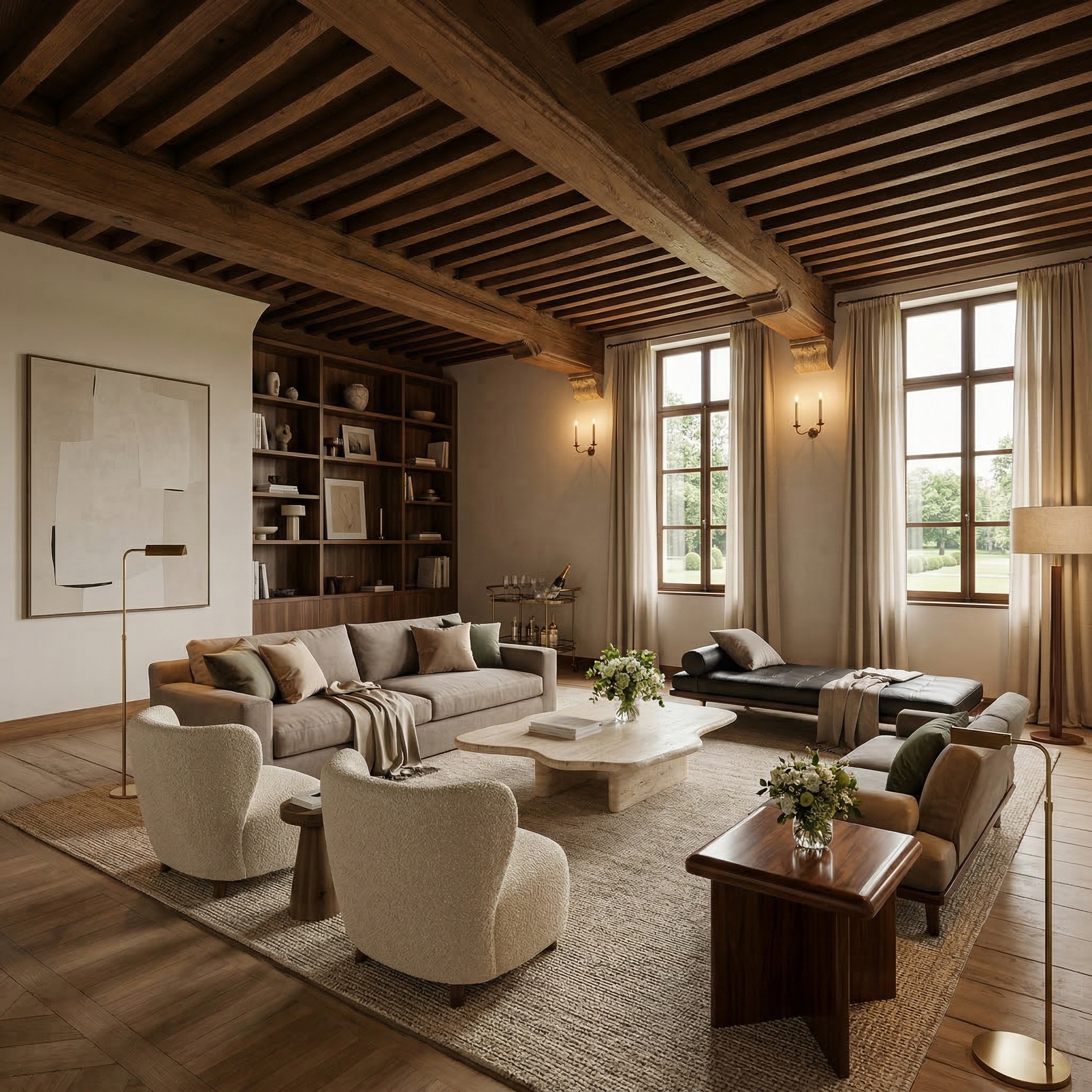 Loft verblijf onder het gebinte